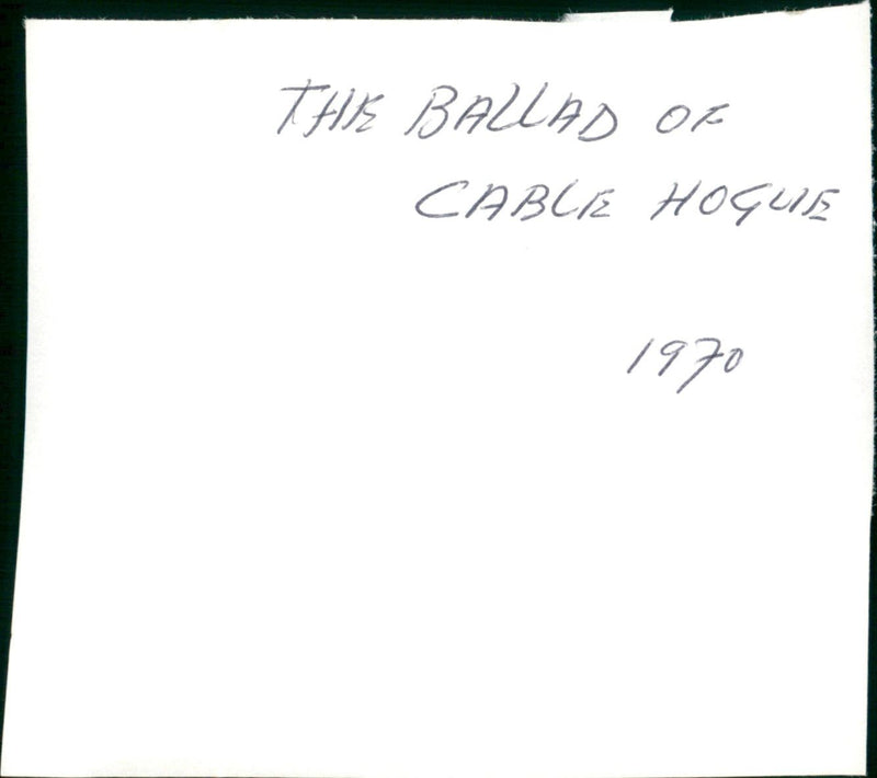 The Ballad of Cable Hogue - Vintage Photograph