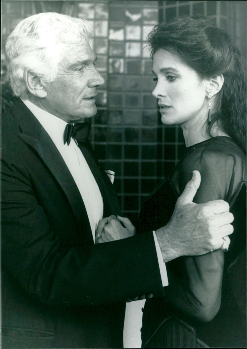 Gene Barry and Connie Sellecca - Vintage Photograph