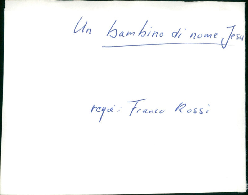 Un bambino di nome jesù - Vintage Photograph