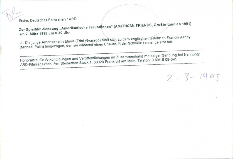 Trini Alvarado and Michael Palin - Vintage Photograph