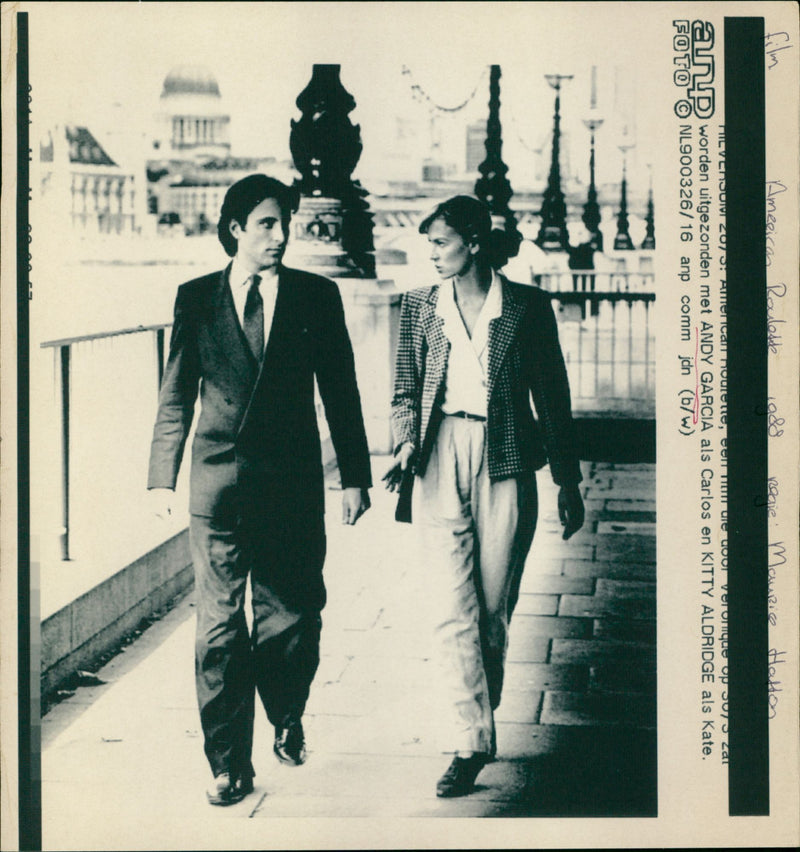 Andy Garcia and Kitty Aldridge - Vintage Photograph