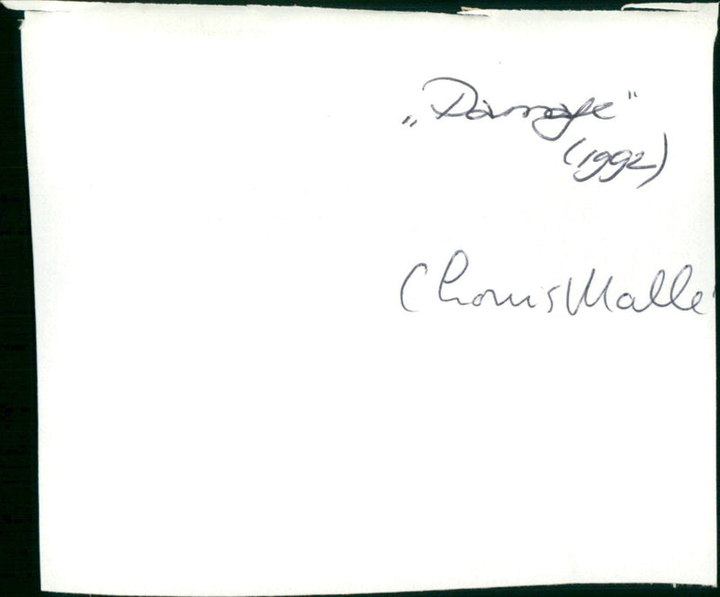 Damage - Vintage Photograph