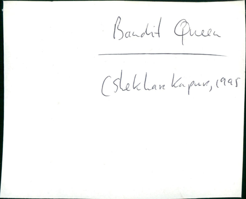 Bandit Queen - Vintage Photograph