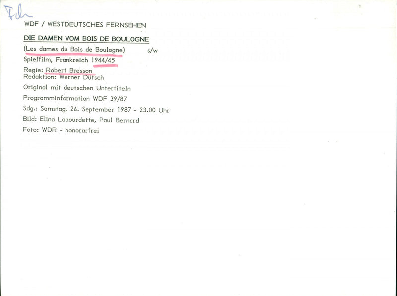 Les dames du Bois de Boulogne - Vintage Photograph