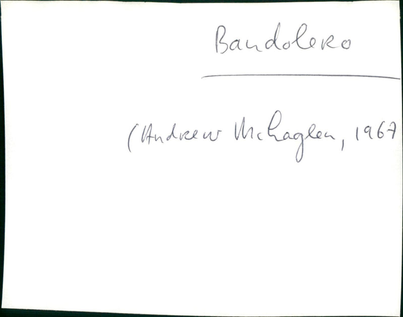 Bandolero! - Vintage Photograph