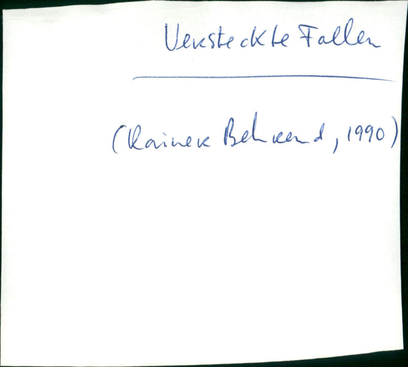 Versteckte Fallen - Vintage Photograph