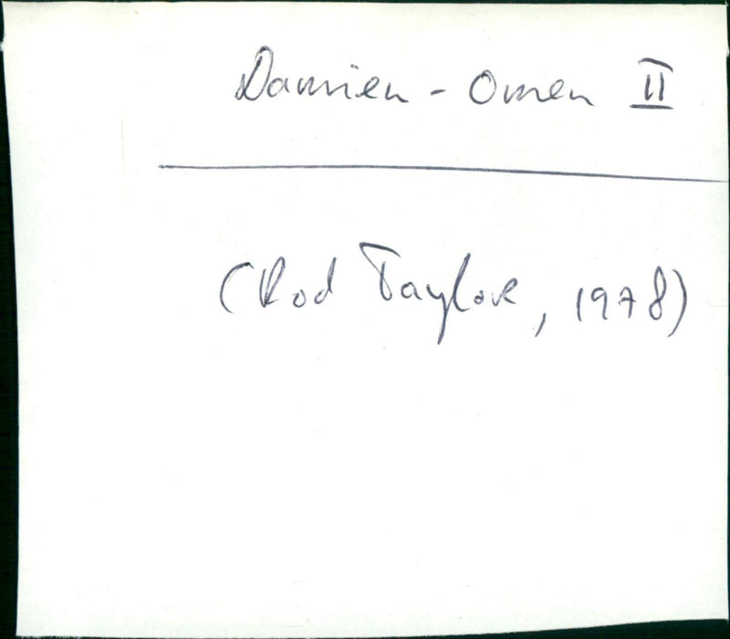 Damien - Omen II - Vintage Photograph