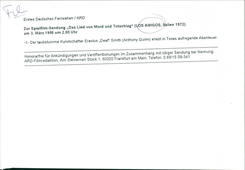 Anthony Quinn - Vintage Photograph