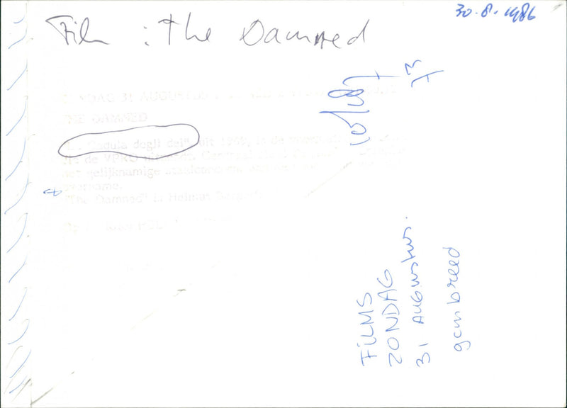 La caduta degli Dei (The Damned) - Vintage Photograph