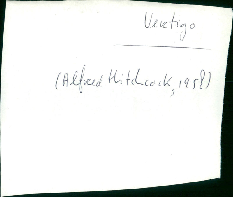 Vertigo - Vintage Photograph