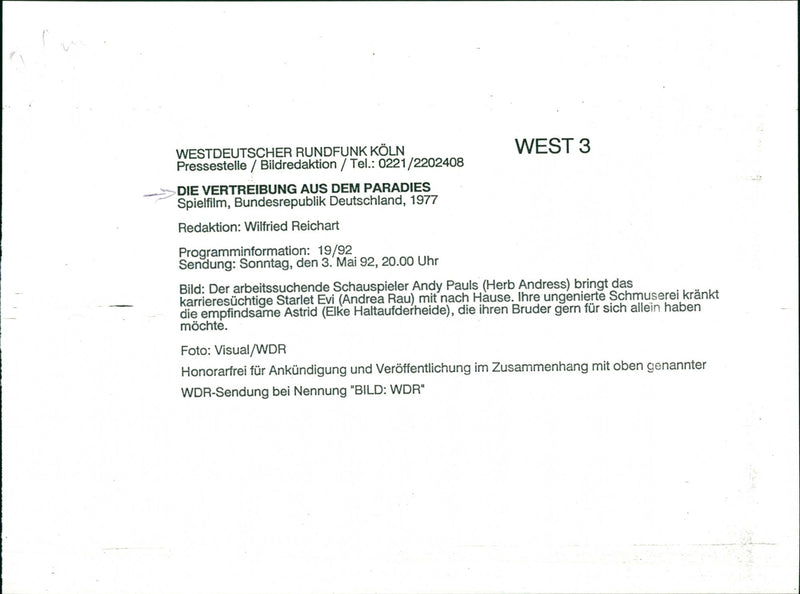 Herb Andress, Andrea Rau and Elke Haltaufderheide - Vintage Photograph