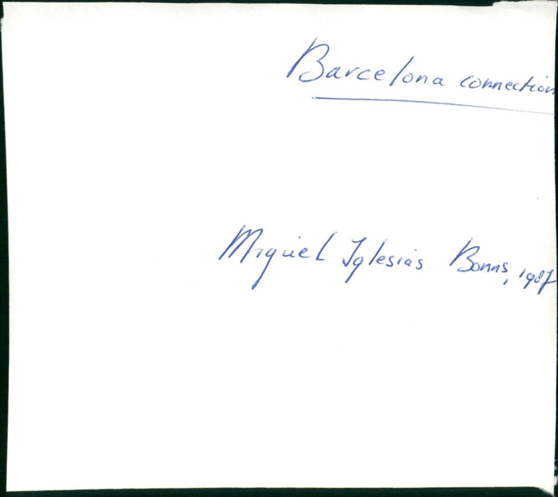 Barcelona Connection - Vintage Photograph