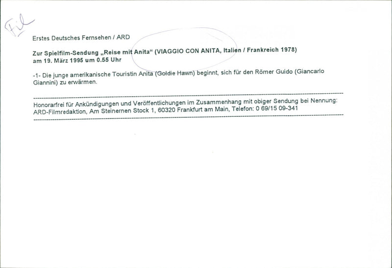 Goldie Hawn and Giancarlo Giannini - Vintage Photograph