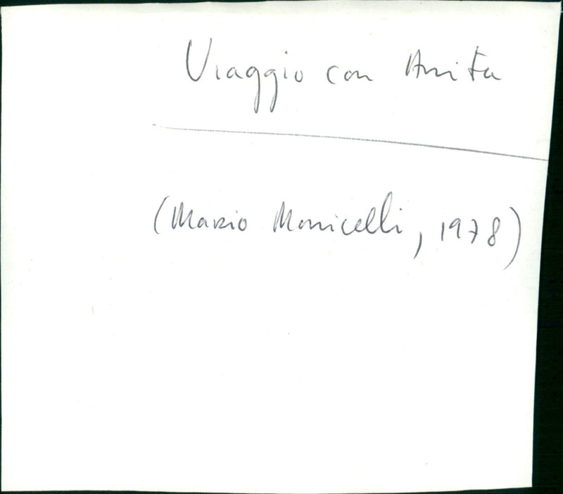 Viaggio con Anita - Vintage Photograph