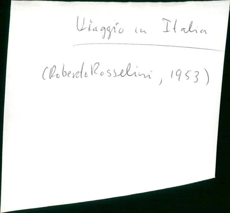 Viaggio in Italia - Vintage Photograph