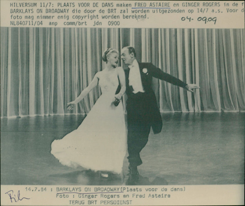 Ginger Rogers and Fred Astaire - Vintage Photograph