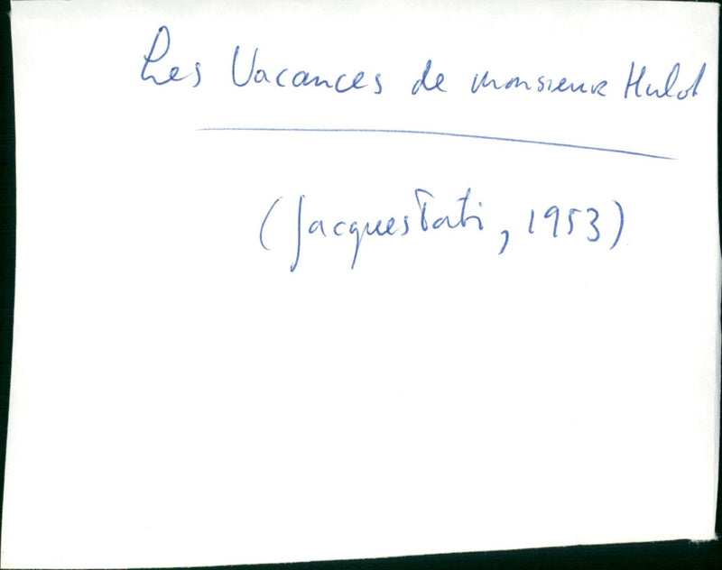 Les vacances de monsieur Hulot - Vintage Photograph