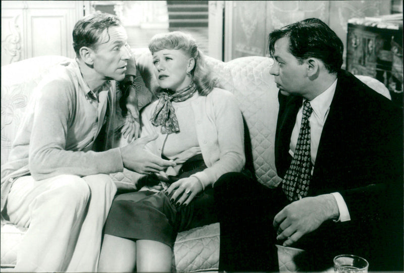 Fred Astaire, Ginger Rogers and Oscar Levant - Vintage Photograph