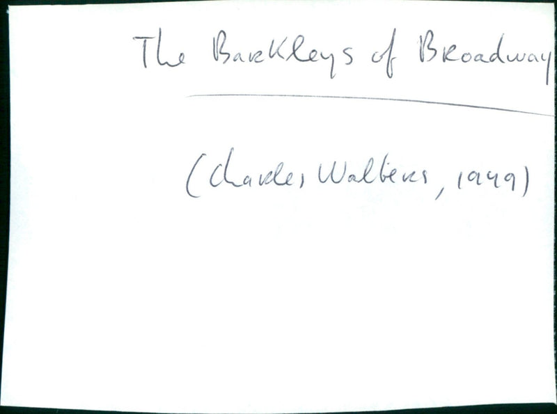 The Barkleys of Broadway - Vintage Photograph