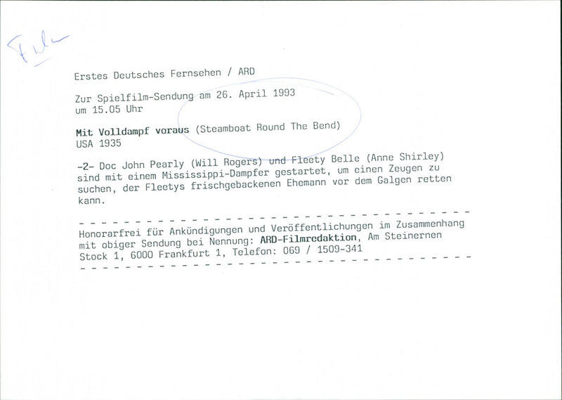 Steamboat Round the bend (1935) - Vintage Photograph