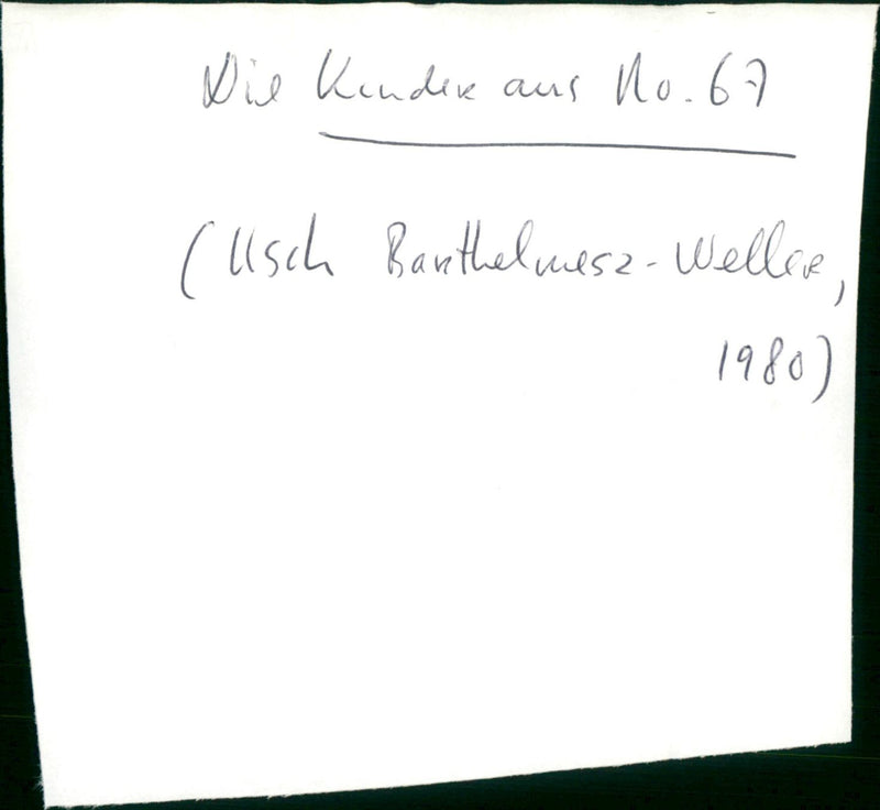 Die Kinder aus Nr. 67 - Vintage Photograph