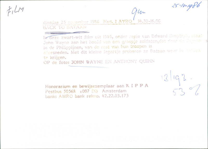 Back to Bataan - Vintage Photograph