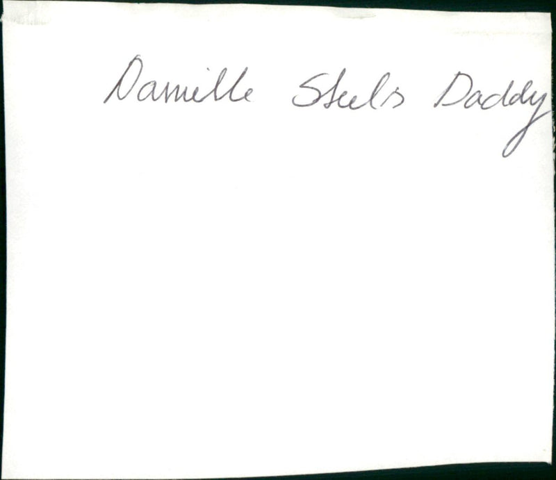 Danielle Steel's Daddy - Vintage Photograph
