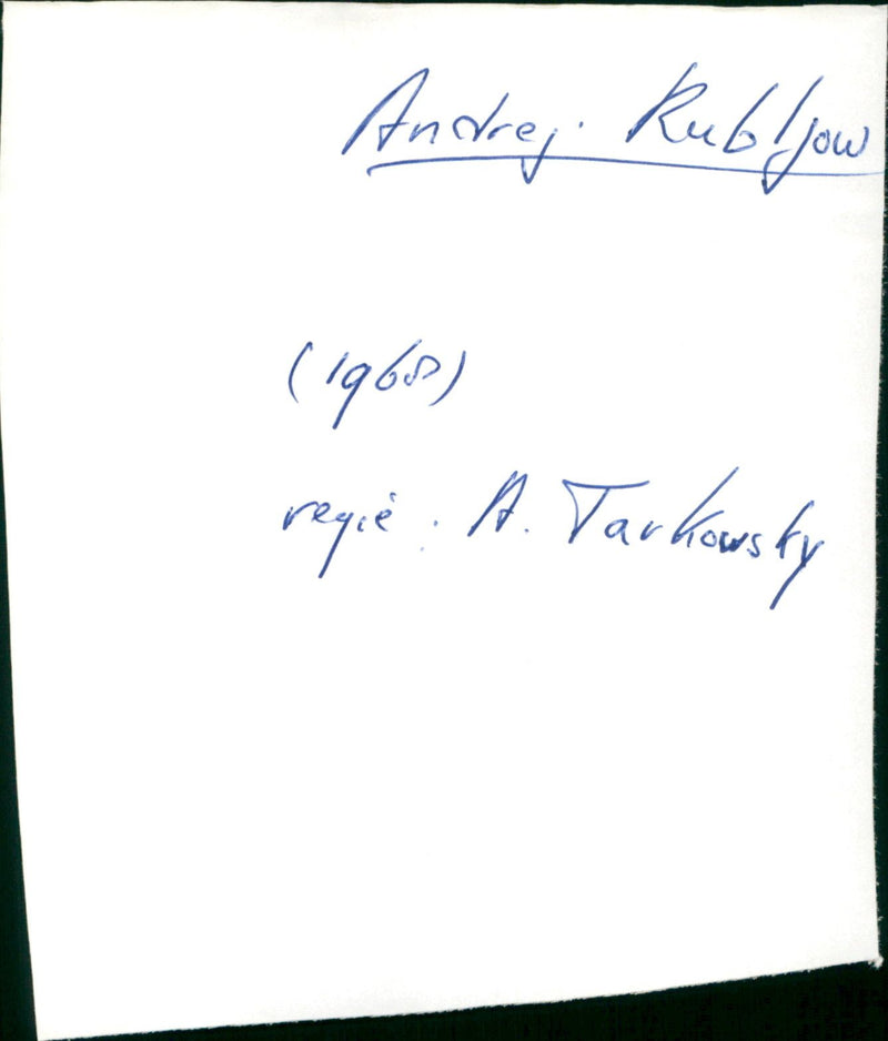 Andrej Rubljow 1968 - Vintage Photograph