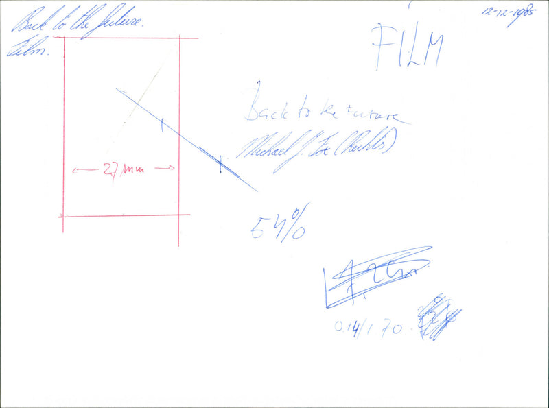 Back to the Future 1985 - Vintage Photograph