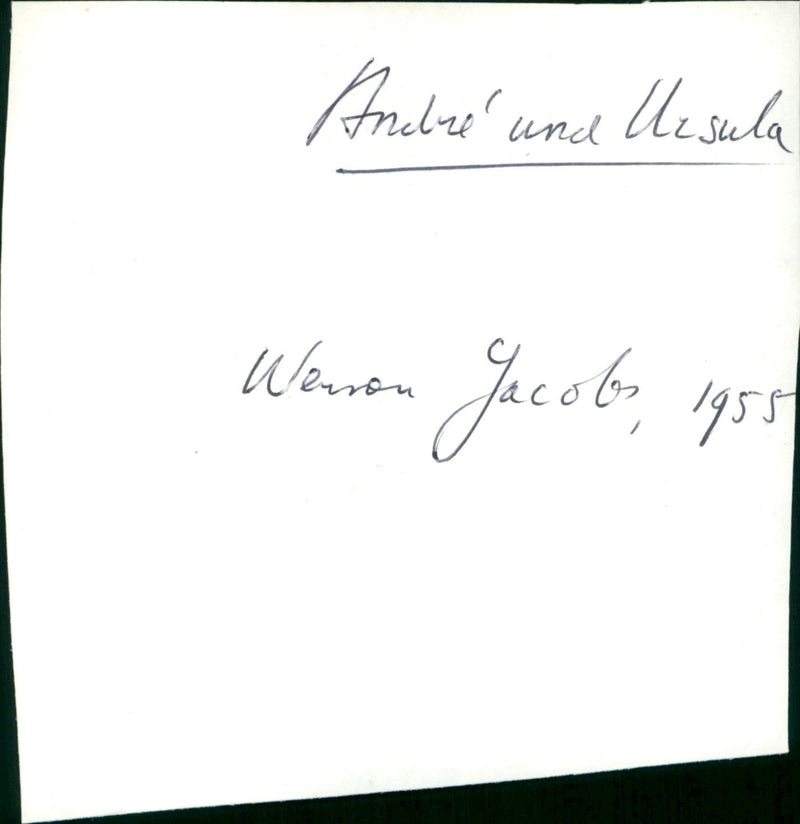 André und Ursula 1955 - Vintage Photograph