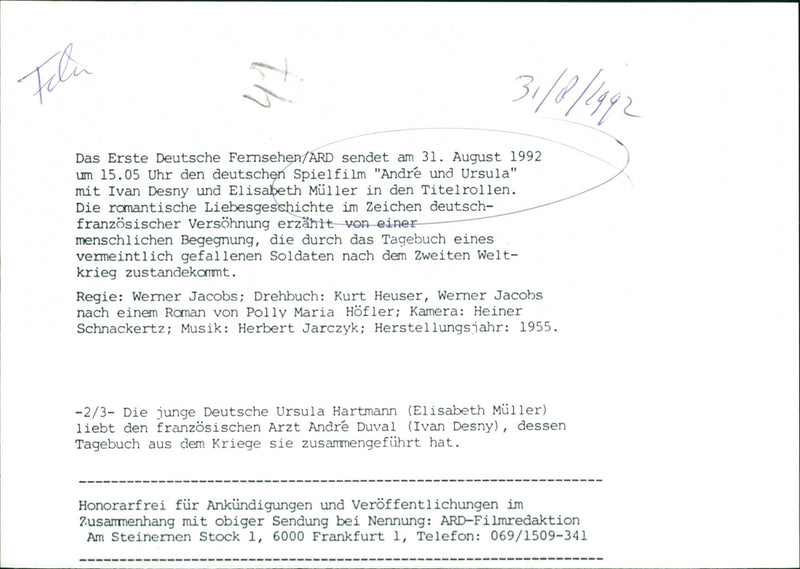 André und Ursula 1955 - Vintage Photograph