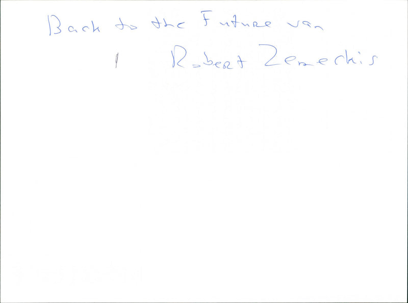 Back to the Future - Vintage Photograph