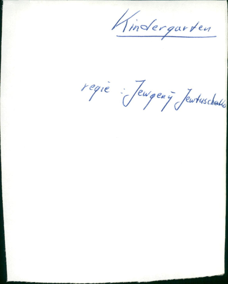 Kindergarten - Vintage Photograph