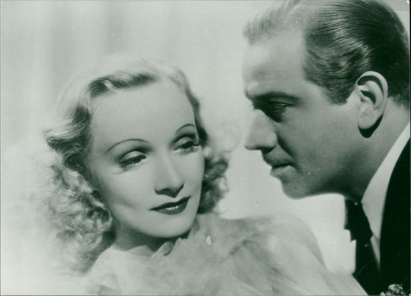 Marlene Dietrich and Melvyn Douglas - Vintage Photograph
