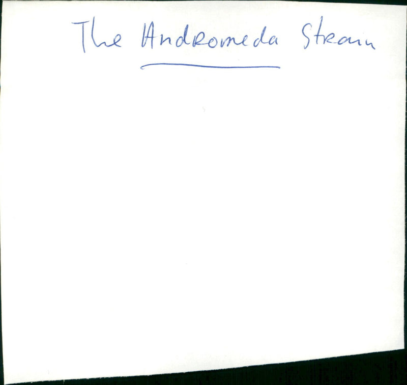 The Andromeda Strain - Vintage Photograph