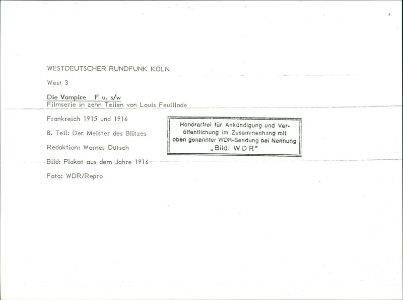 Les Vampires - Vintage Photograph