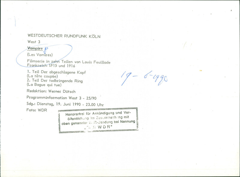 Les Vampires - Vintage Photograph