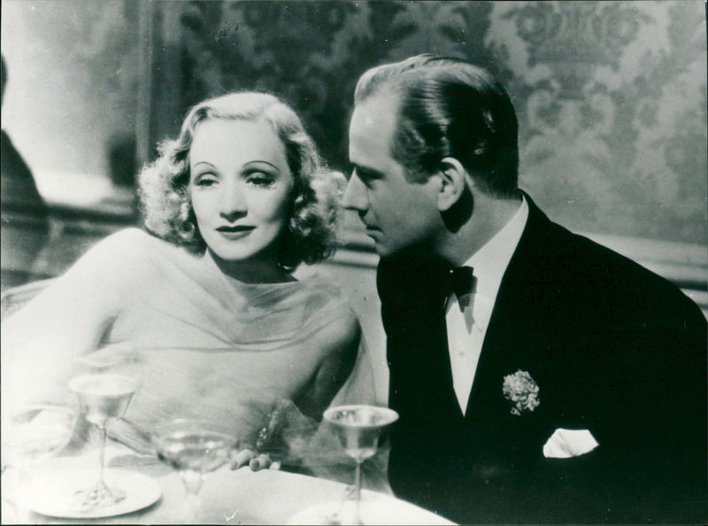 Marlene Dietrich and Melvyn Douglas - Vintage Photograph