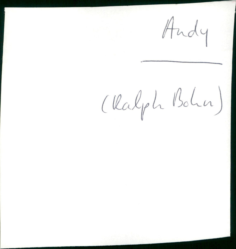 Andy - Vintage Photograph