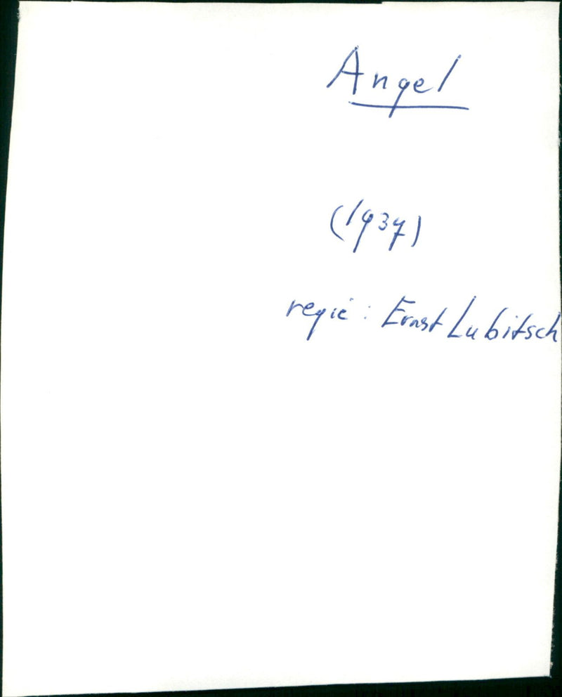 Angel 1937 - Vintage Photograph