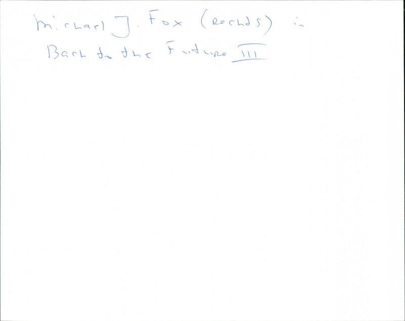 Back to the Future Part III 1990 - Vintage Photograph