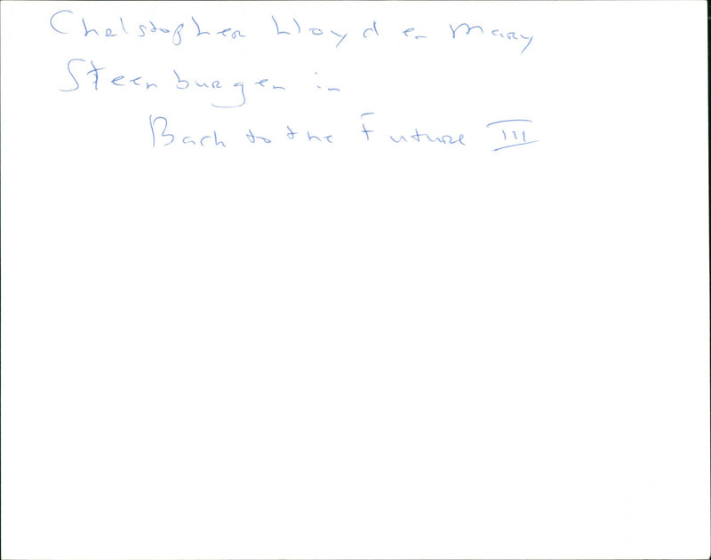 Christopher Lloyd and Mary Steenburgen - Vintage Photograph