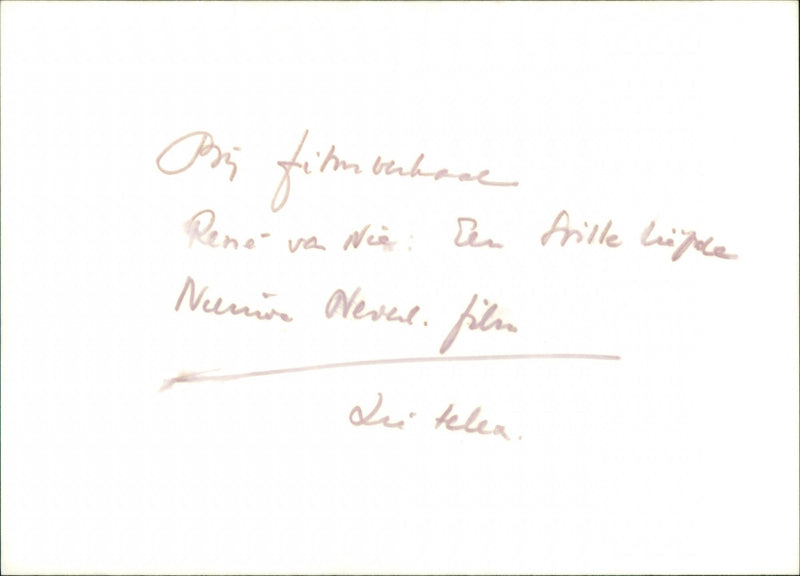 A Quiet Love (Een stille liefde (1977) - Vintage Photograph