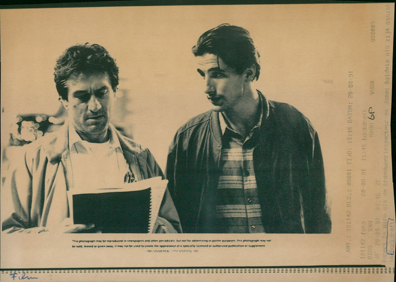 Robert De Niro and James Baldwin - Vintage Photograph