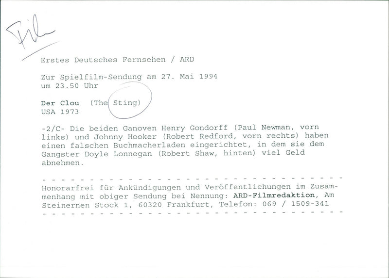 The Sting - Vintage Photograph