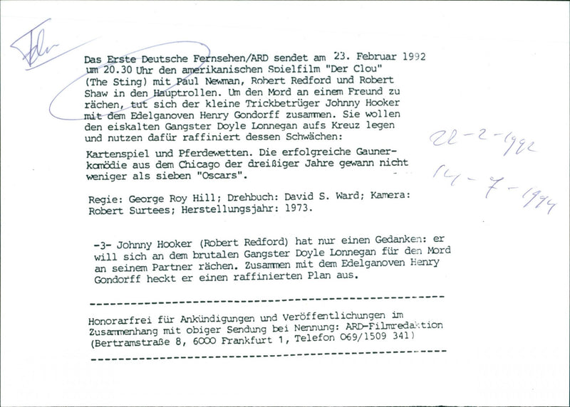 The Sting - Vintage Photograph