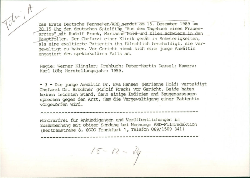 Aus dem Tagebuch eines Frauenarztes - Vintage Photograph