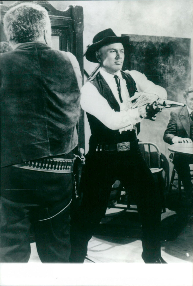 Yul Brynner - Invitation to a Gunfighter - Vintage Photograph