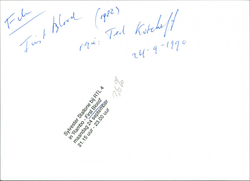 First Blood - Vintage Photograph