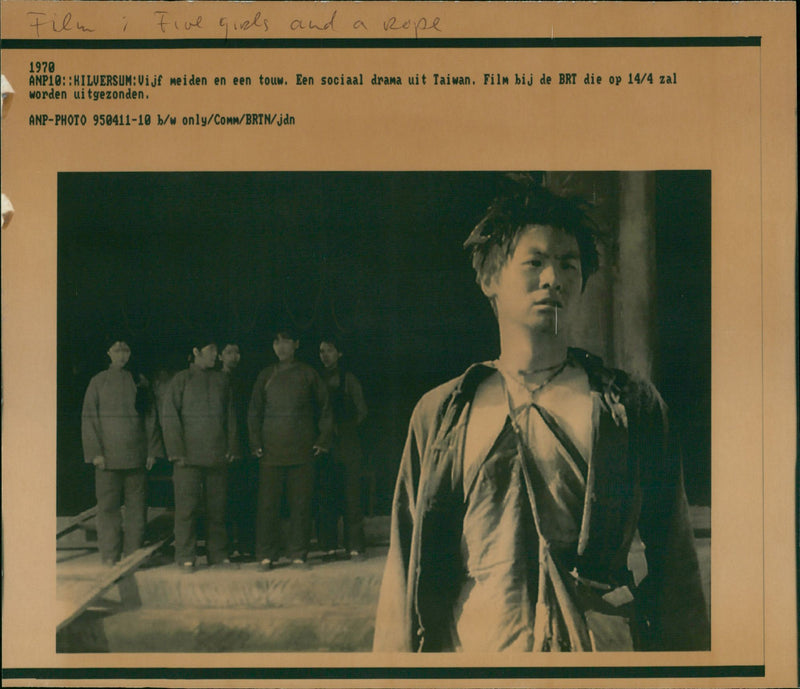 Five Girls and a Rope - Vintage Photograph